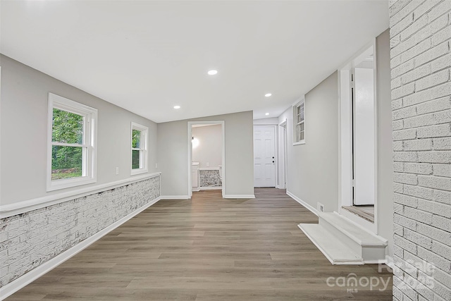 240 Swink Ave, Salisbury, NC 28147 - empty room with wood finished floors, recessed lighting, and baseboards