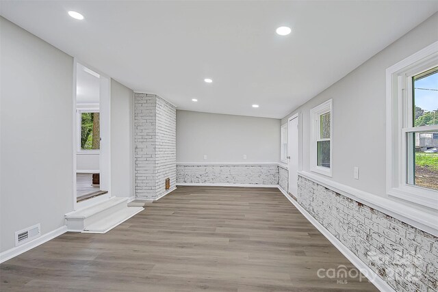 240 Swink Ave, Salisbury, NC 28147 - spare room featuring wood finished floors and recessed lighting