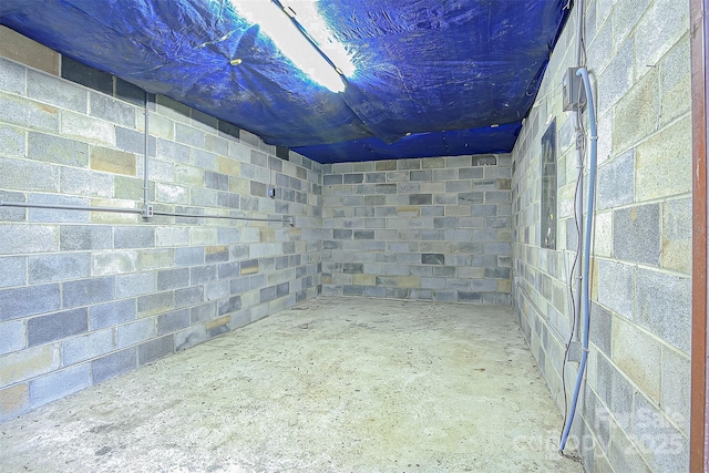 240 Swink Ave, Salisbury, NC 28147 - below grade area featuring concrete block wall