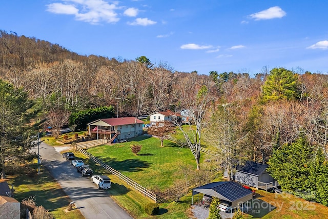362 Mills Gap Rd Unit 5, Asheville, NC 28803 - aerial view of property and surrounding area featuring a forest