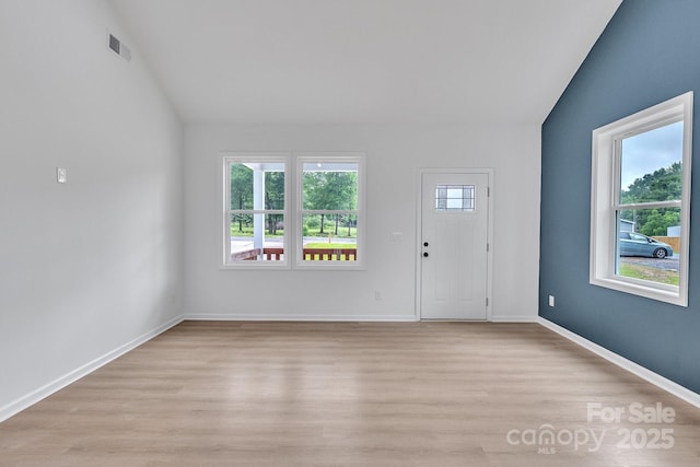 516 N Mulberry St, Cherryville, NC 28021 - foyer featuring lofted ceiling and light wood finished floors