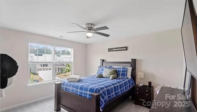 2009 Trindle Vine Ln, Waxhaw, NC 28173 - bedroom with carpet, baseboards, and a ceiling fan