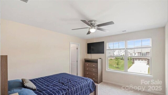 2009 Trindle Vine Ln, Waxhaw, NC 28173 - bedroom featuring carpet flooring, ceiling fan, and baseboards