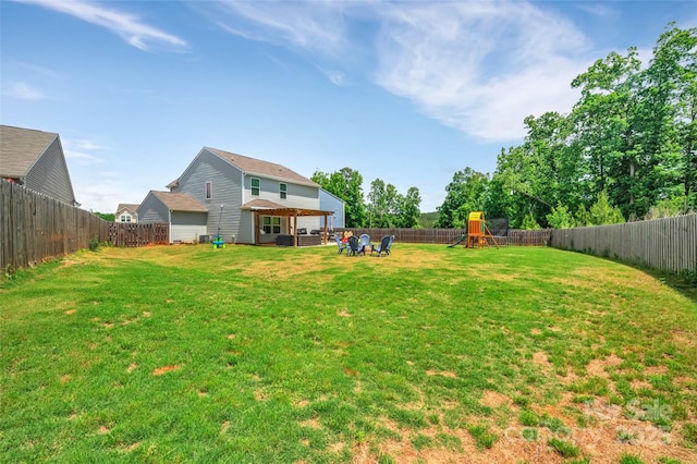 210 Clove Hitch Dr, Statesville, NC 28677 - view of yard with a playground
