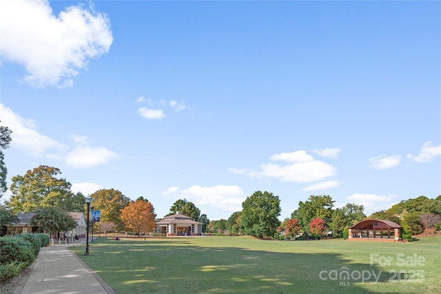 5995 Granbury Dr, Kannapolis, NC 28081 - view of community featuring a gazebo and a yard