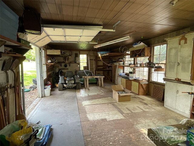 103 Boyd Dr, Stanley, NC 28164 - miscellaneous room featuring a garage and concrete floors