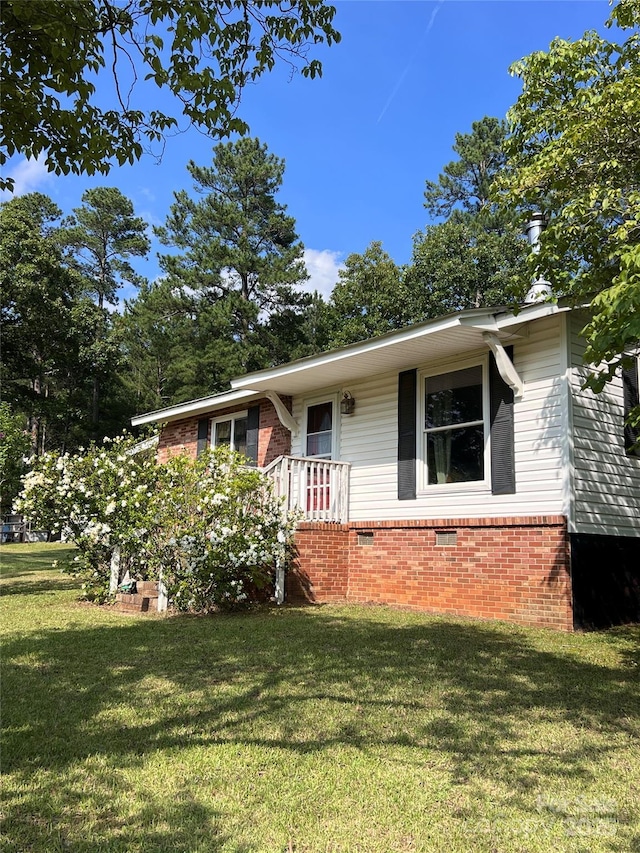 418 Cedar Grove Rd, Clover, SC 29710 - view of front of house featuring a front lawn and brick siding
