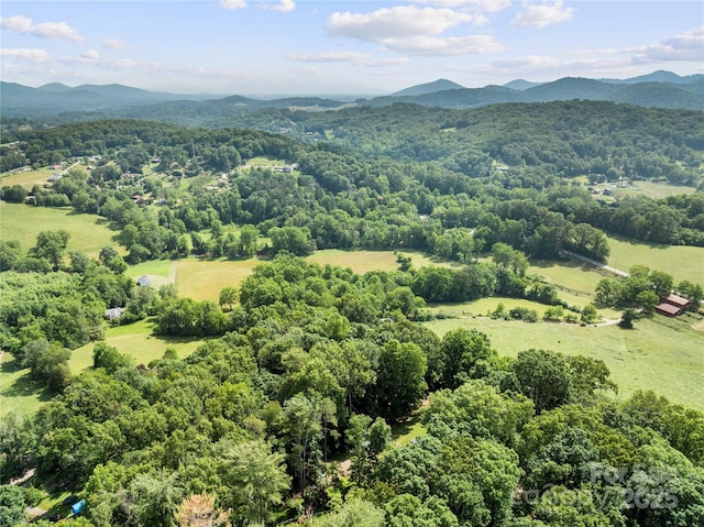 55 Gilbert B Crook Rd, Candler, NC 28715 - drone / aerial view of a mountain backdrop