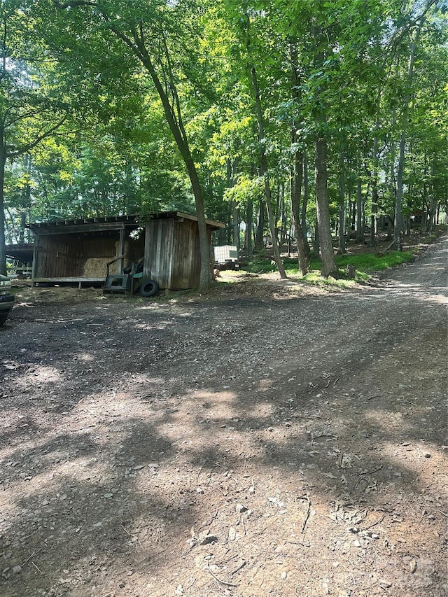 55 Gilbert B Crook Rd, Candler, NC 28715 - view of yard with an outbuilding