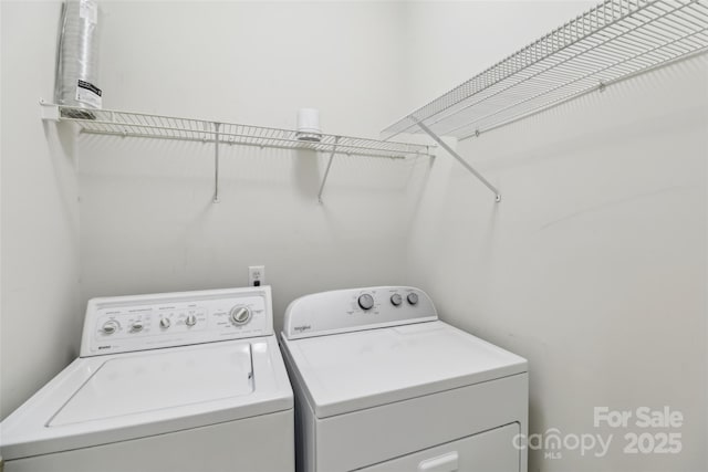 2321 Oberwood Dr, Charlotte, NC 28270 - washroom with washer and clothes dryer