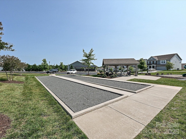 177 Yellow Birch Loop, Mooresville, NC 28117 - surrounding community with a bocce ball area, a gazebo, a yard, and a residential view