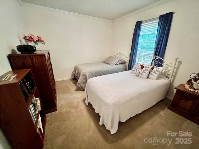 1031 Daniel Dr, Stanley, NC 28164 - bedroom featuring carpet floors, crown molding, and baseboards