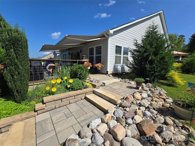 16115 Commodore Dr, Lancaster, SC 29720 - rear view of house featuring a patio