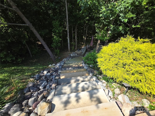 16115 Commodore Dr, Lancaster, SC 29720 - view of yard featuring stairs