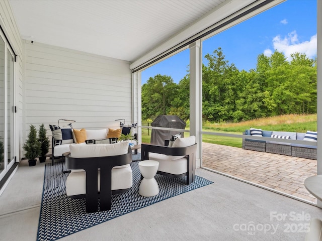 6020 Waldorf Ave, Monroe, NC 28110 - sunroom / solarium featuring outdoor lounge area