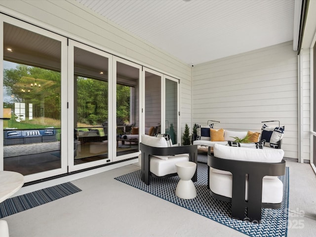 6020 Waldorf Ave, Monroe, NC 28110 - view of patio / terrace featuring outdoor lounge area