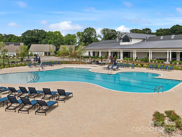6020 Waldorf Ave, Monroe, NC 28110 - community pool with a patio area