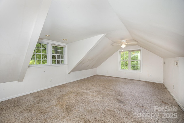158 John Crotts Rd, Mocksville, NC 27028 - bonus room featuring vaulted ceiling, carpet floors, baseboards, and recessed lighting