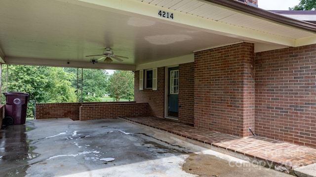 4214 Horseshoe Bend Rd, Hudson, NC 28638 - view of patio / terrace featuring ceiling fan