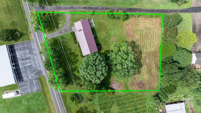 4214 Horseshoe Bend Rd, Hudson, NC 28638 - aerial view of property's location featuring property boundaries highlighted