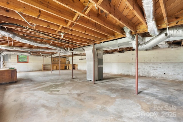 4214 Horseshoe Bend Rd, Hudson, NC 28638 - basement featuring heating unit