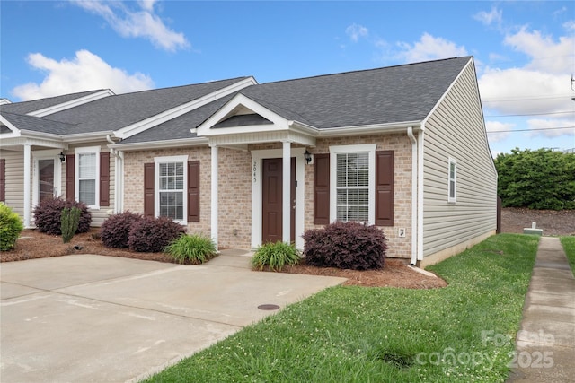 2045 Pin Oak Pl, Cramerton, NC 28032 - view of front of home featuring a shingled roof and brick siding