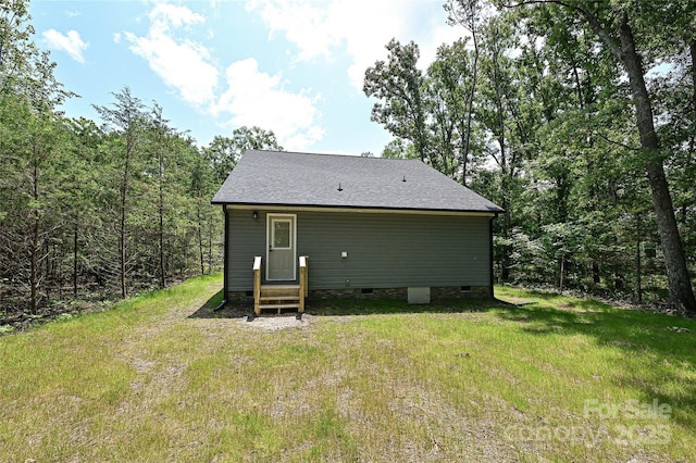 446 Mint St, Rock Hill, SC 29730 - back of house featuring entry steps, crawl space, and a yard