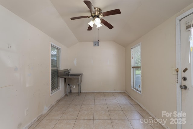 5720 Amity Pl, Charlotte, NC 28212 - interior space featuring lofted ceiling and plenty of natural light