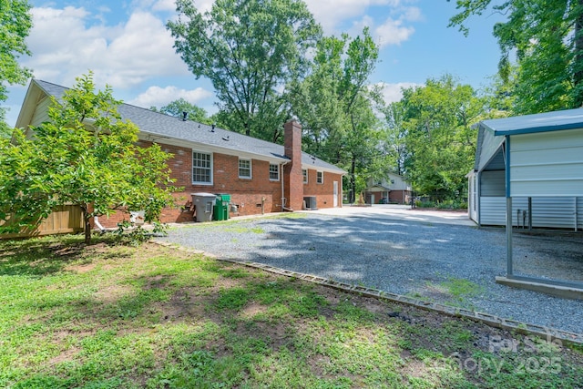 5720 Amity Pl, Charlotte, NC 28212 - back of house with brick siding and a chimney