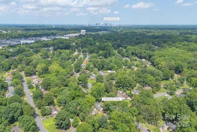 5720 Amity Pl, Charlotte, NC 28212 - drone / aerial view of a heavily wooded area