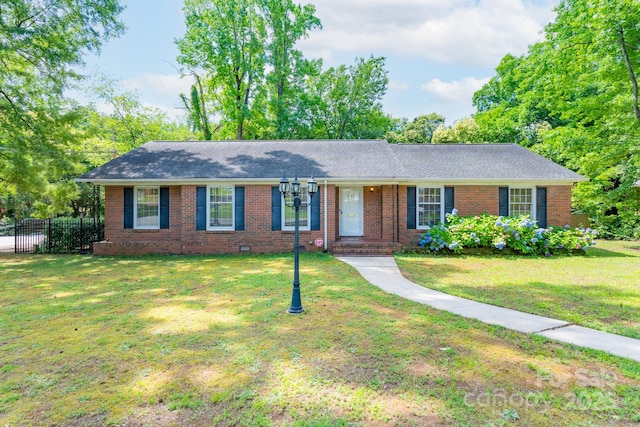 5720 Amity Pl, Charlotte, NC 28212 - ranch-style home with brick siding and a shingled roof