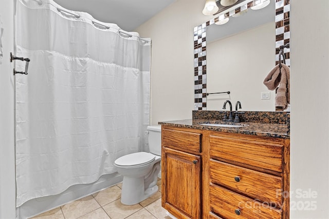 1038 SW Dr, Davidson, NC 28036 - bathroom with tile patterned flooring, vanity, and shower / tub combo