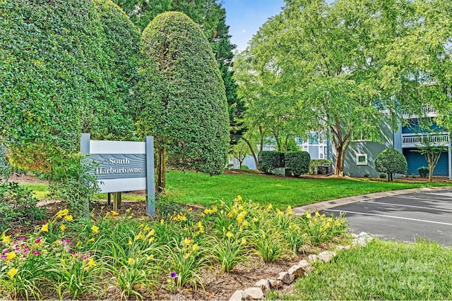 1038 SW Dr, Davidson, NC 28036 - view of home's community with uncovered parking and a lawn