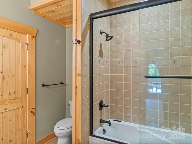 1526 Pisgah Preserve Dr Unit 7-8, Nebo, NC 28761 - bathroom with toilet and combined bath / shower with glass door