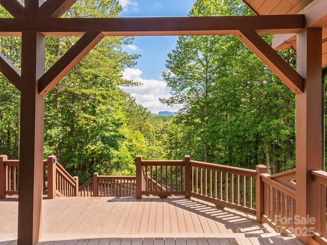 1526 Pisgah Preserve Dr Unit 7-8, Nebo, NC 28761 - view of wooden terrace