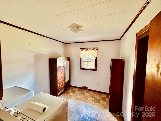 135 Smathers St, Clyde, NC 28721 - bedroom featuring crown molding and baseboards