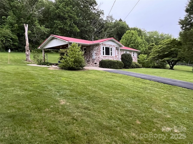 135 Smathers St, Clyde, NC 28721 - view of front of property featuring a front lawn and metal roof