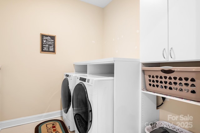 16324 Loch Raven Rd, Huntersville, NC 28078 - laundry room with washing machine and dryer and cabinet space