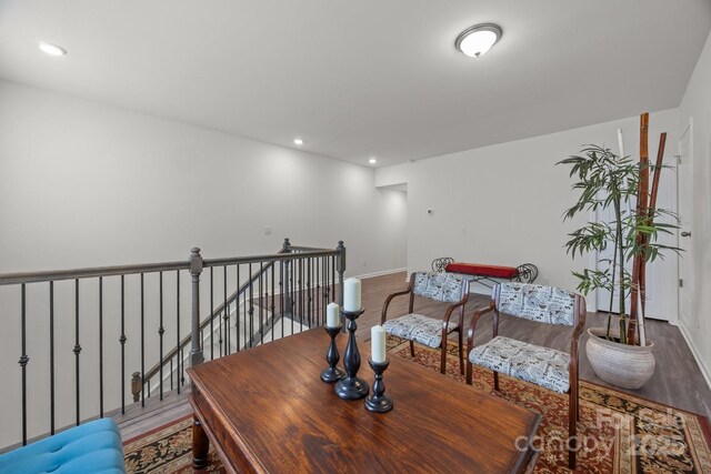 4427 Poplin Grove Dr, Indian Trail, NC 28079 - office space with wood finished floors, baseboards, and recessed lighting
