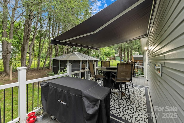 381 US-70 Hwy, Black Mountain, NC 28711 - wooden deck with outdoor dining area