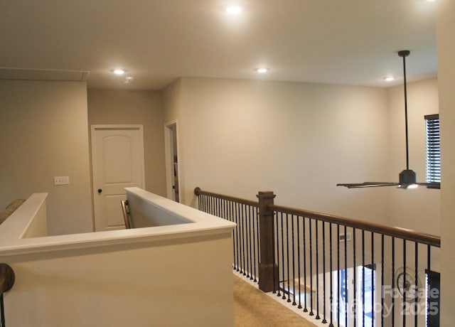 858 Oak Manor Dr SE, Concord, NC 28025 - corridor with recessed lighting and carpet