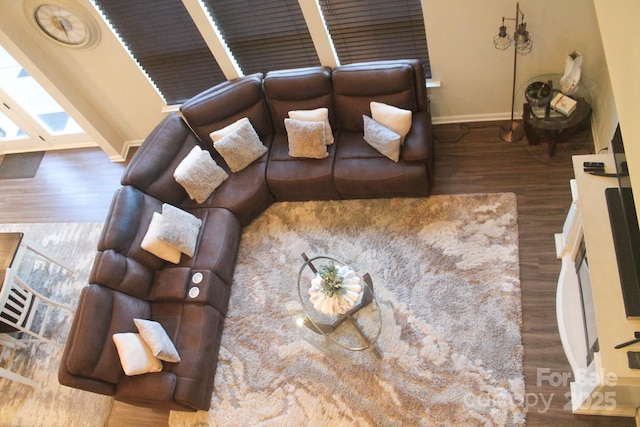 858 Oak Manor Dr SE, Concord, NC 28025 - living room with wood finished floors