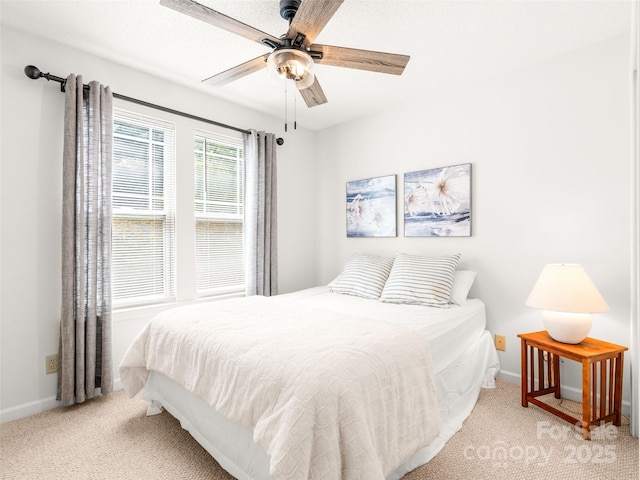 91 Morningside Ln, Hendersonville, NC 28792 - bedroom featuring light colored carpet and ceiling fan