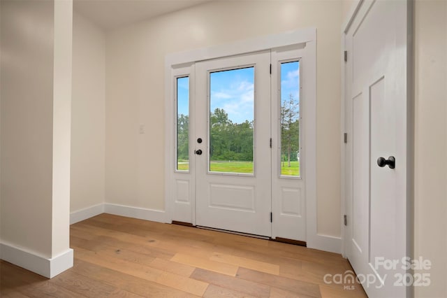 1872 Piney Mountain Church Rd, Bostic, NC 28018 - foyer with light wood-style flooring and baseboards