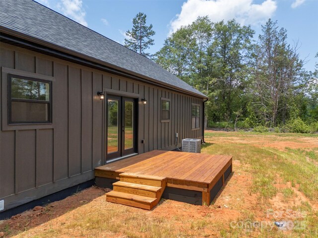1872 Piney Mountain Church Rd, Bostic, NC 28018 - wooden terrace with central AC