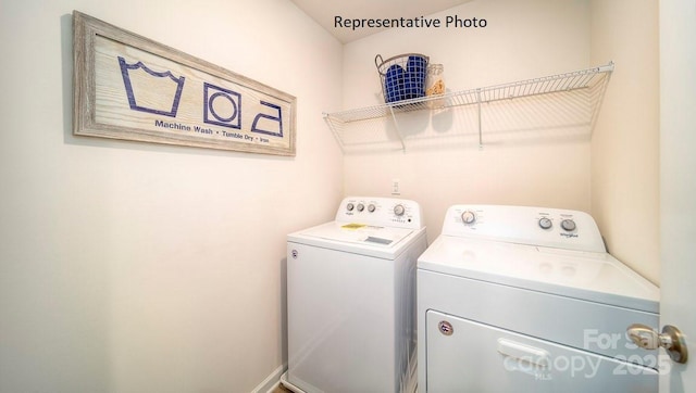1342 37th Avenue Ln NE, Hickory, NC 28601 - washroom featuring separate washer and dryer