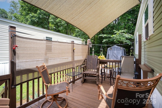 251 Birch Tree Rd, Clover, SC 29710 - view of wooden deck