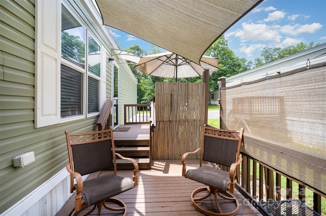 251 Birch Tree Rd, Clover, SC 29710 - view of wooden deck