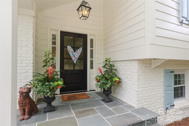 4126 Tyndale Ave, Charlotte, NC 28210 - doorway to property featuring brick siding