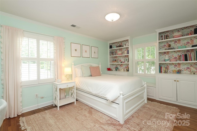 4126 Tyndale Ave, Charlotte, NC 28210 - bedroom featuring ornamental molding and light wood-type flooring